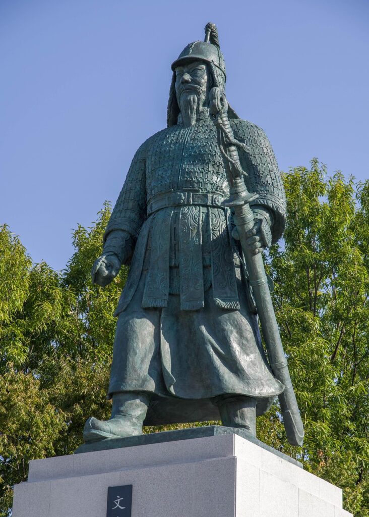 korea, seoul, statue, bronze, emperor